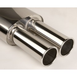 Piper exhaust  Vauxhall MK4 1.4, 1.6, 1.8, 2.0 - Hatch Stainless Steel Back Box-Tailpipe Style E,F,G,I,J,R or S, Piper Exhaust, SAST7S-EFGIJ